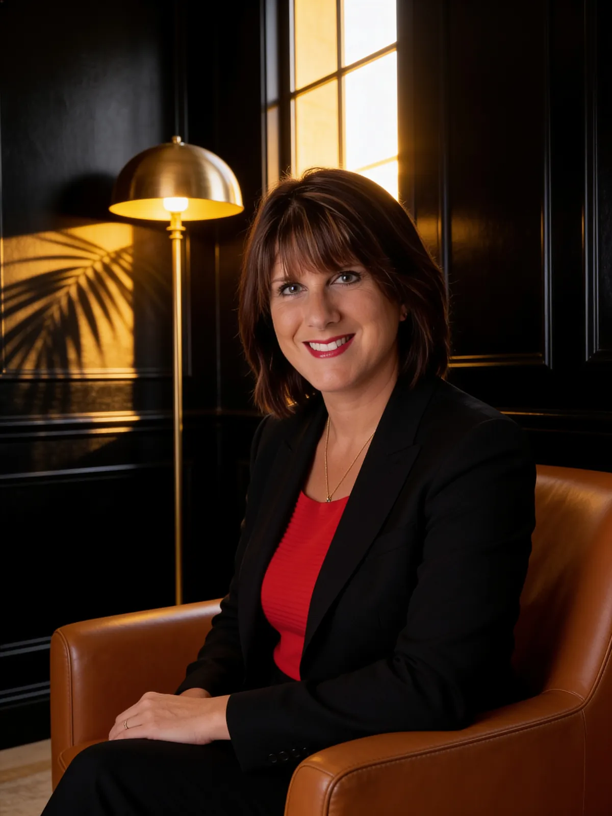 Lois Margolin, CPA, in her client lounge